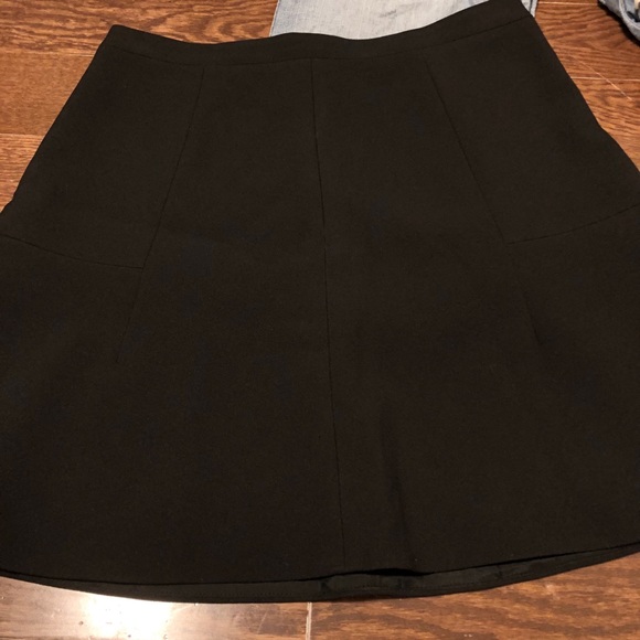 J Crew Factory Black Fluted Skirt - Picture 2 of 7